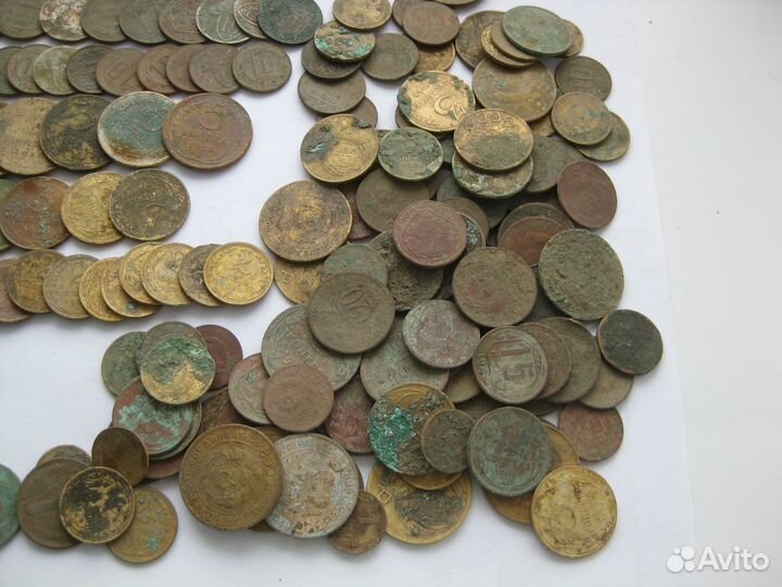 Советские монеты 200 штук СССР погодовка копеек
