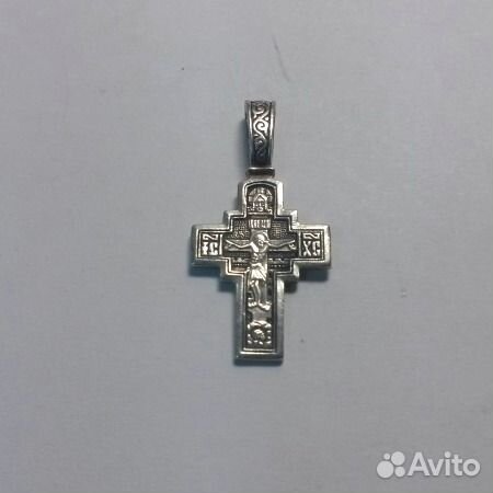 Крест серебряный 925-й пробы, серебро 925