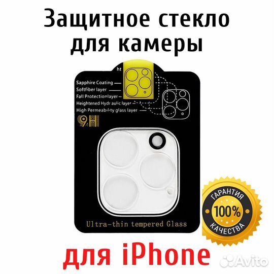 Защитное стекло для камеры iPhone