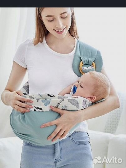 Слинг для новорожденных на кольцах Just Mom