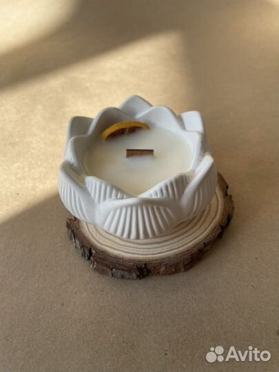 Свечи натуральные Лотос