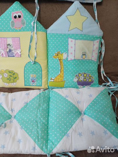 Бортики в детскую кроватку Лапуляндия