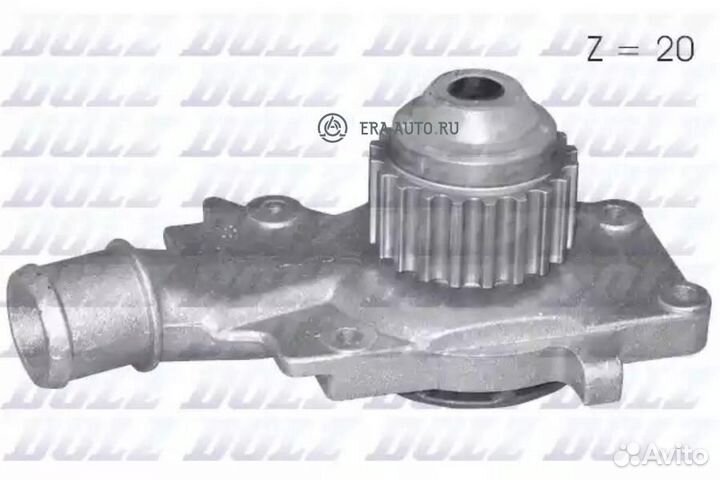 Dolz F127 Насос водяной для а/м Chery Bonus (A13) (11) /Very (08) 1.5i (LWP 3003)