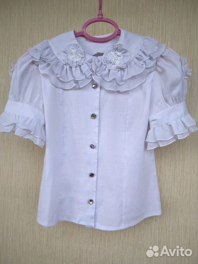 Школьная форма. Блузка для девочки 7-9 лет