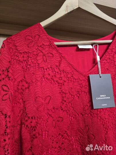 Платье Only Carmakoma 52 54 вискоза кружево Дания