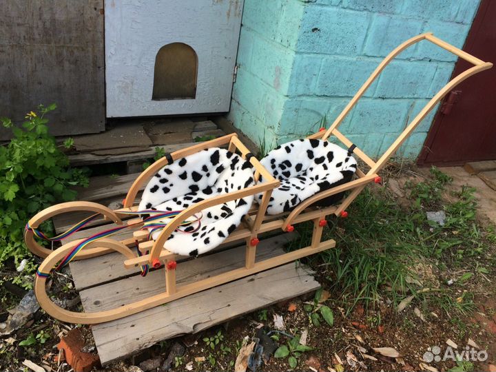 Санки для двойх детишек