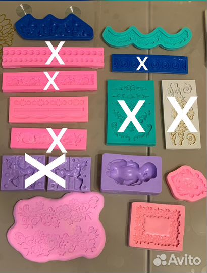 Молд силиконовый, вырубки, формы для печенья