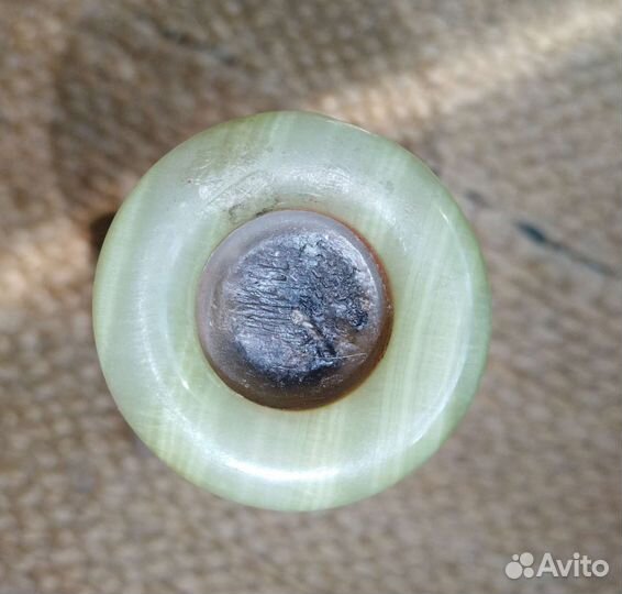 Подсвечник из оникса ретро, высота 19 см