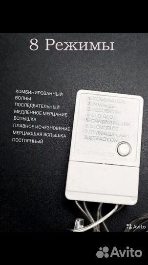 Гирляндная штора