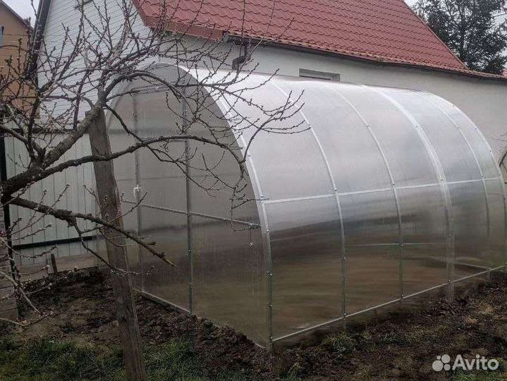 Теплица усиленная поликарбонат, рассрочка, кредит