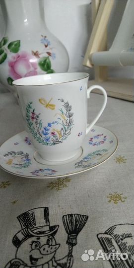 Чайная пара костяной фарфор