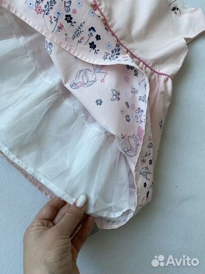 Новое розовое платье Primark 80 размер
