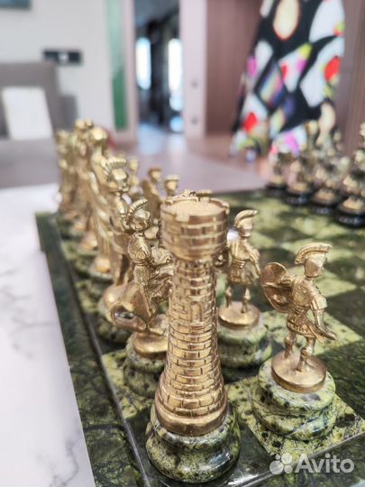 Шахматы из натурального камня