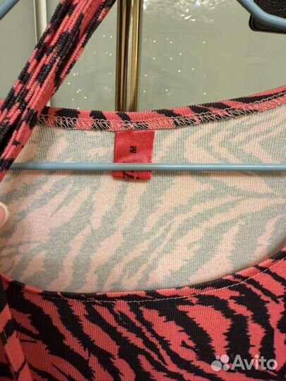 Топ с рукавами зебра