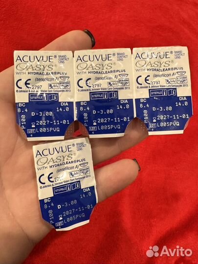 Линзы acuvue oasys -3