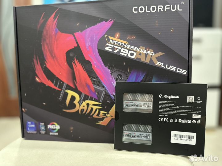 Комплект Battle-ax z790AK-plus D5 v20/14600kf/DDR5