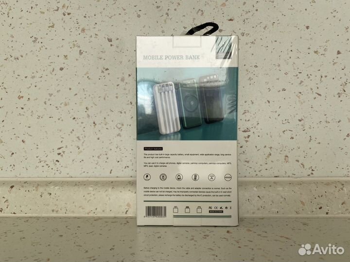 Повербанк 20000 mah мач беспроводная зарядка