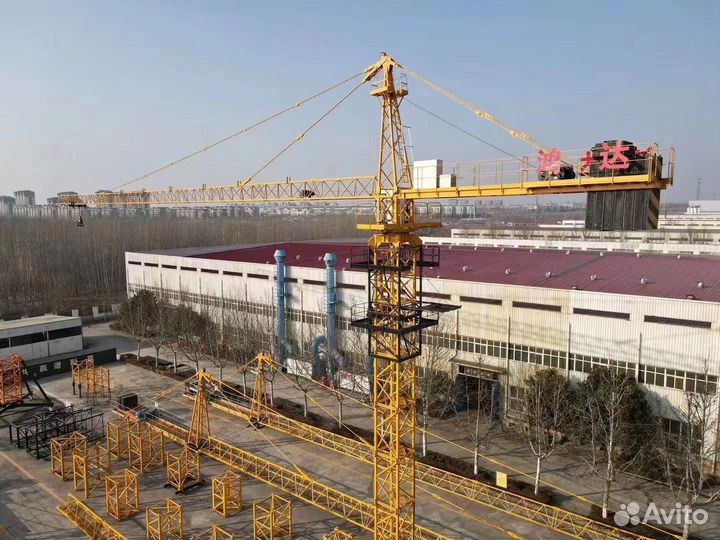 Башенный кран с оголовком Hongda QTZ80А