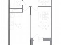 1-к. квартира, 43,7 м², 16/17 эт.