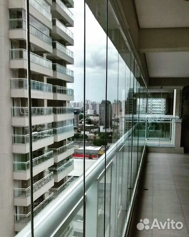 Безрамное остекление зданий