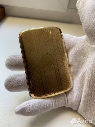 Портсигар Германия 1910-1920, позолота винтаж