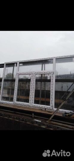 Пластиковая балконная рама окно новая