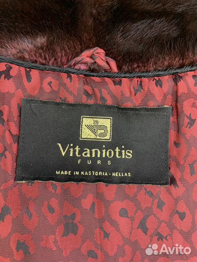 Шуба норковая б/у vitaniotis 46-48р поперечка без