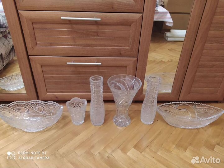 Вазы хрусталь СССР