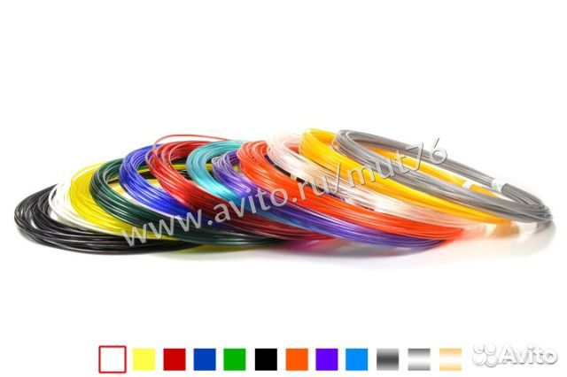 Пластик Unid PRO комплект 20шт для 3D, 3Д ручка