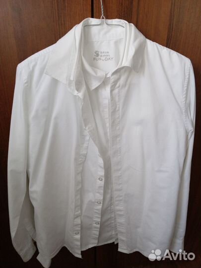 Белая рубашка 164 размер