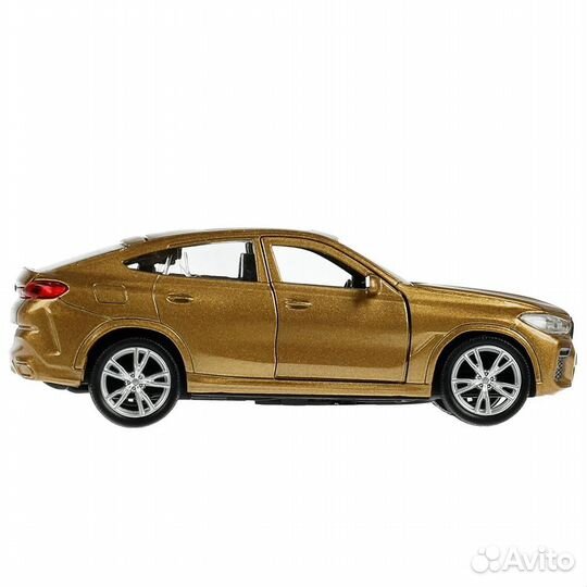 Машина BMW X6 12 см бежевая металл инерция Технопарк X6-12MAT-BG