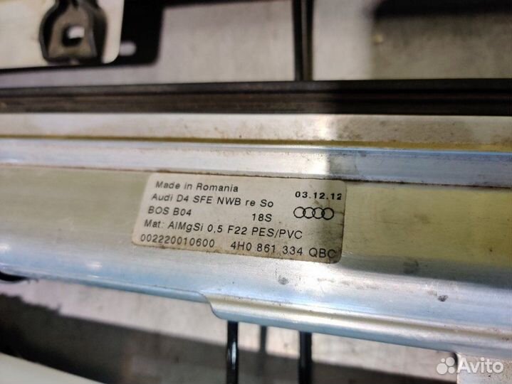 Шторка двери задняя Audi S8 D4 4H2 4H8 cgta 2013