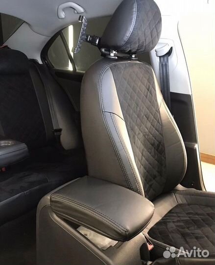 Чехлы из алькантары Ромб VW Jetta VI от Автопилот