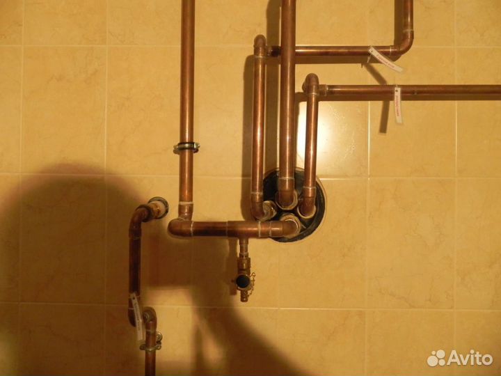 Монтаж отопления, водопровода