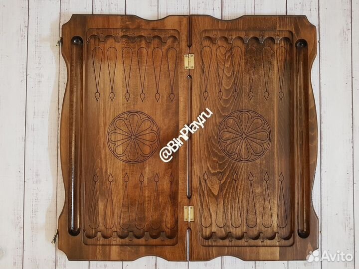 Нарды резные Голова орла, классика