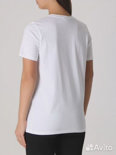 Футболка хлопковая с принтом Balmain