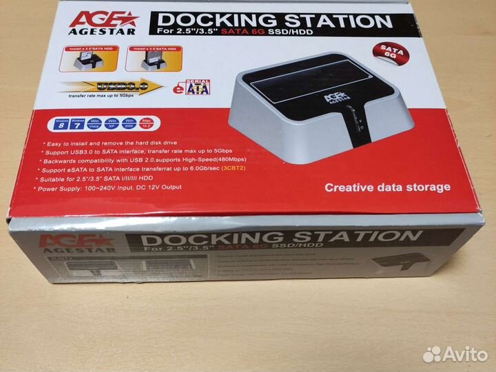 Docking station 2.5/3.5 data 6gb ssd/hdd