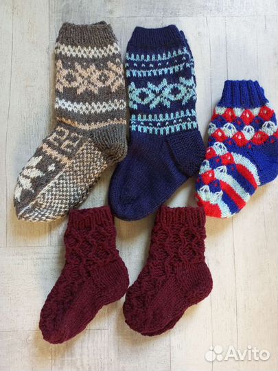 Носки вязаные