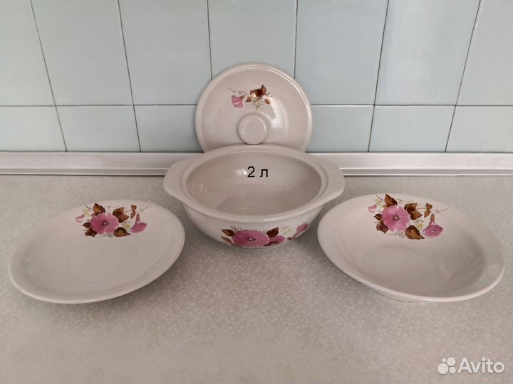 Супница, тарелки (фарфор) СССР