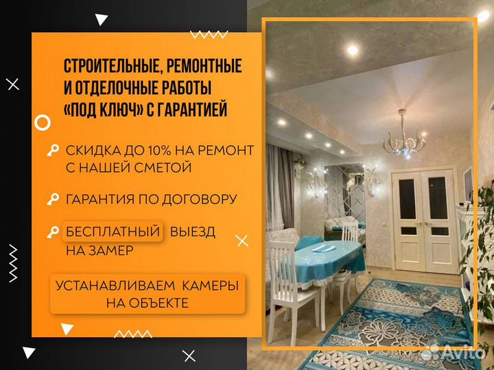 Черновой ремонт с материалами под ключ в Сочи