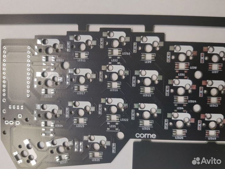 Печатная плата сплит клавиатуры Corne v3