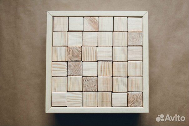 Набор деревянных кубиков