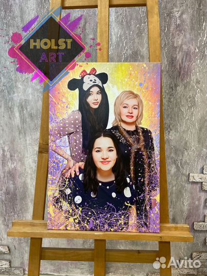 Портрет на холсте по фото