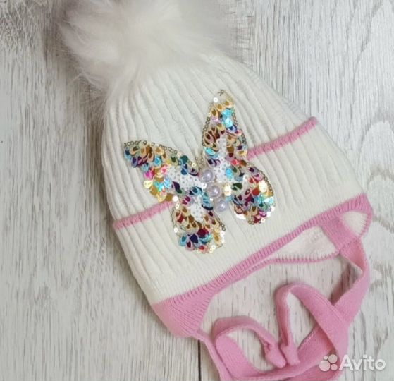 Шапка шлем от 6 месяцев до 1,5 лет