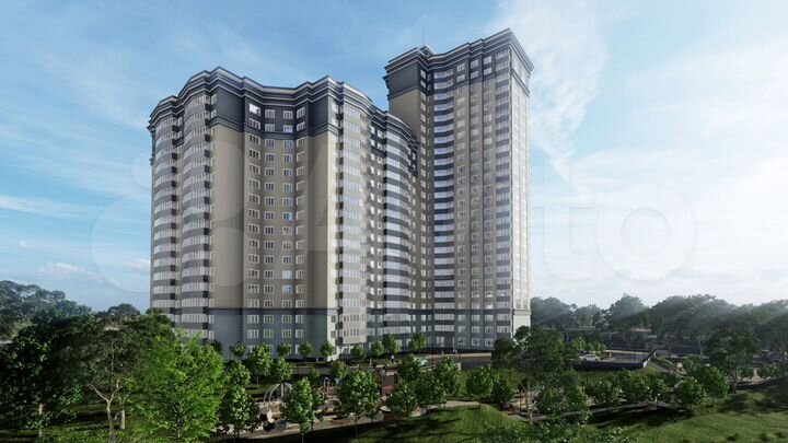 2-к. квартира, 53,4 м², 11/25 эт.