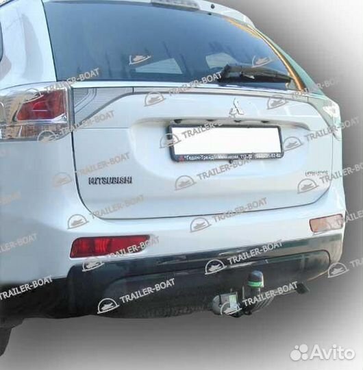 Фаркоп Mitsubishi Outlander 2012-XX, рама и крюк шар 50 мм, 13004