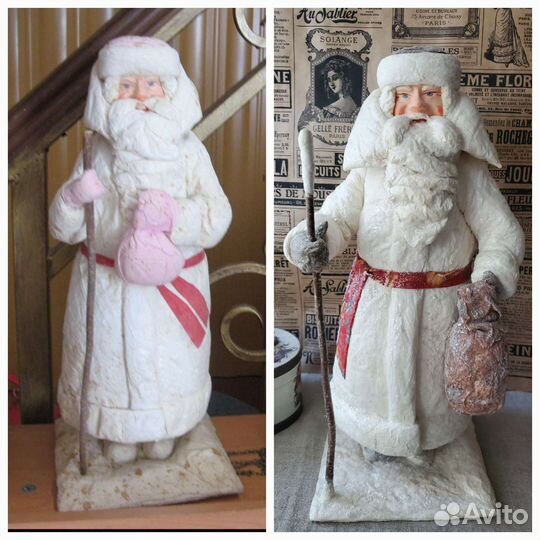 Реставрация Деда Мороза.Ватный Дед Мороз СССР