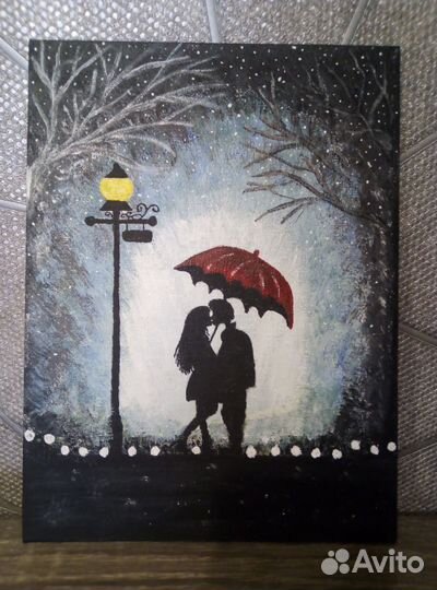 Картина акрилом на холсте