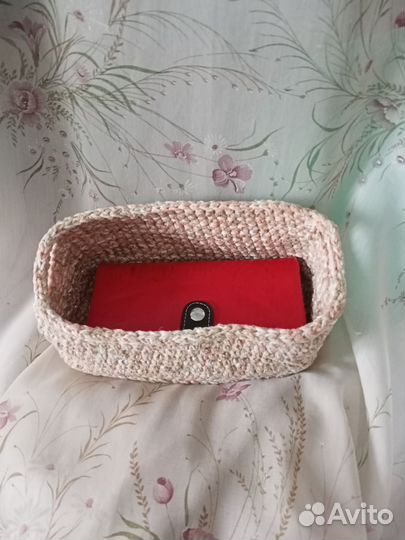 Вязанные корзинки