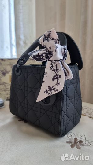 Чёрная сумка Christian dior